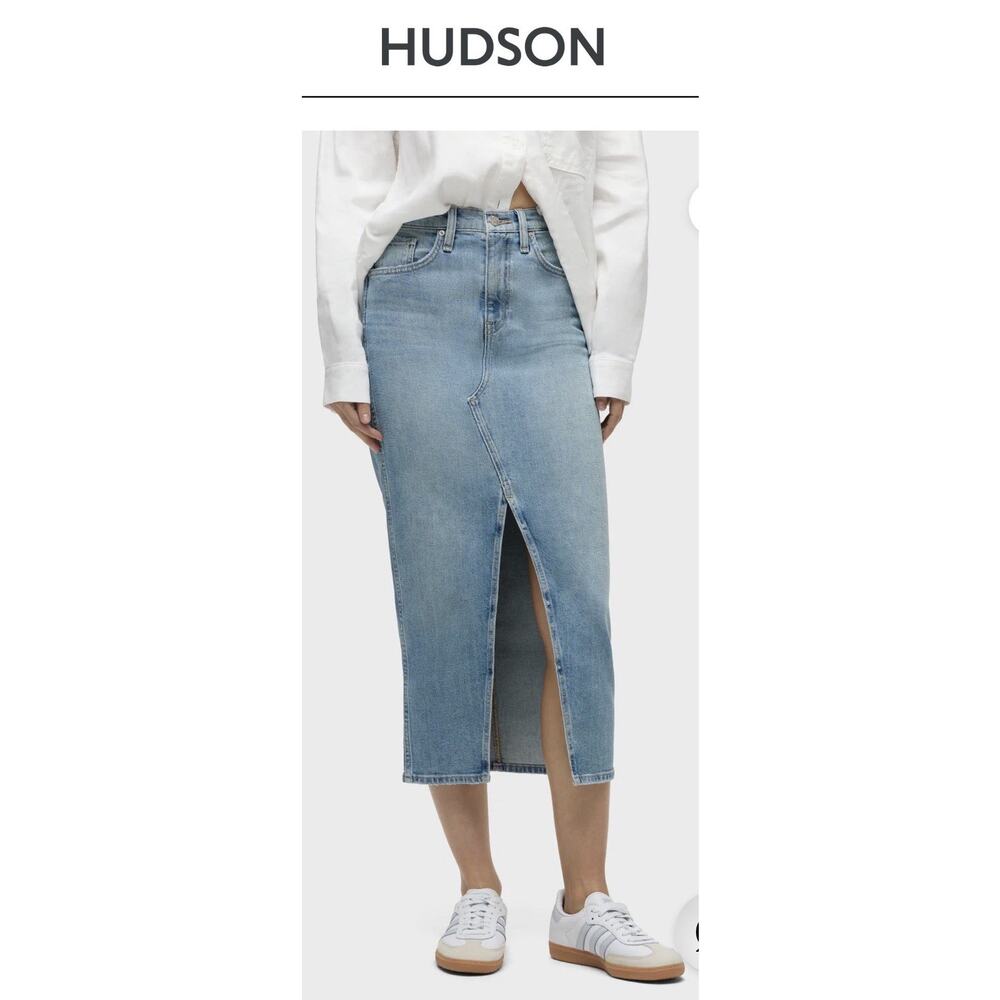 Hudson Women’s Jeans Reconstructed Fashion Maxi Denim Offshore Skirt Sz. 27 New